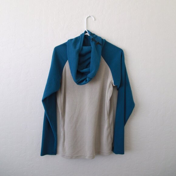 BRAND NEW Melanzana Micro Grid Hoodie V2 "Fog & Marine" Women's Medium - Picture 4 of 4